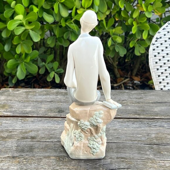 Lladro Hebrew Student Jewish Boy with Book 4684 Bar Mitzvah Siddur Judacia - Picture 6 of 10